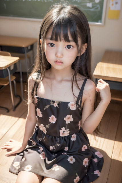 AI 美少女 小学生 Kawaii little girl