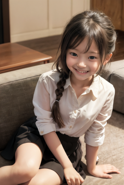 AI 美少女 小学生 Kawaii little girl