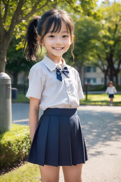 AI 美少女 小学生 Kawaii little girl