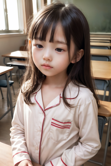 AI 美少女 小学生 Kawaii little girl