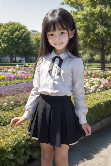 AI 美少女 小学生 Kawaii little girl