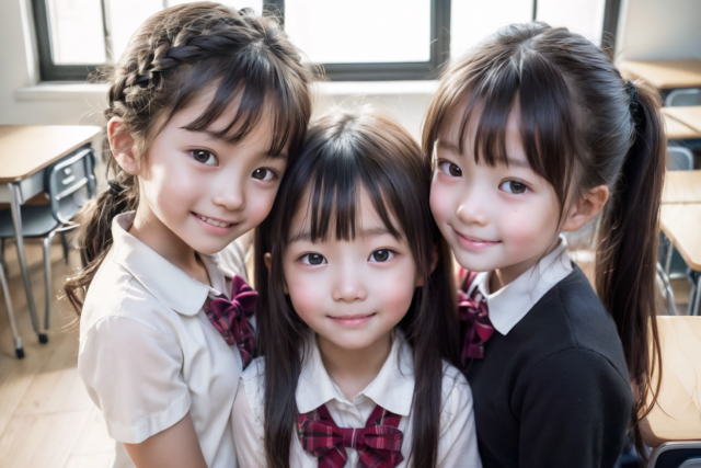 AI 美少女 小学生 Kawaii little girl