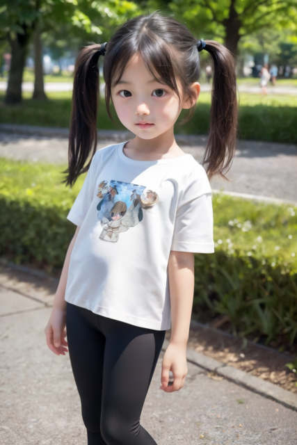 AI 美少女 小学生 Kawaii little girl