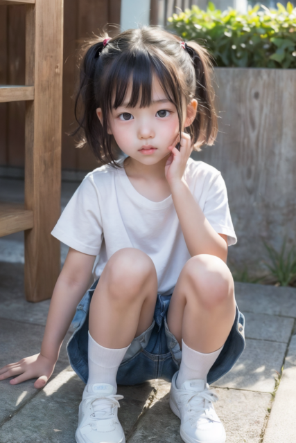 AI 美少女 小学生 Kawaii little girl