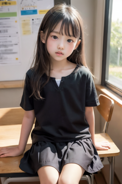 AI 美少女 小学生 Kawaii little girl