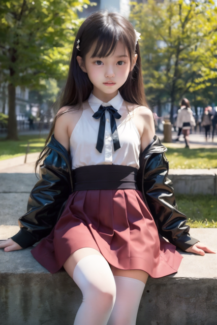 AI 美少女 小学生 Kawaii little girl