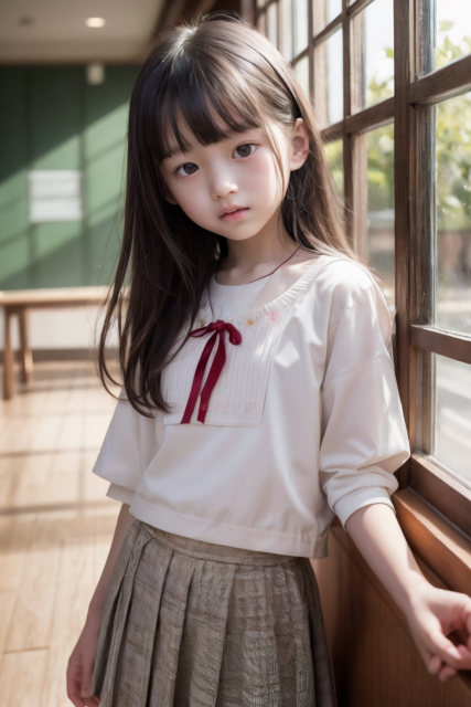 AI 美少女 小学生 Kawaii little girl