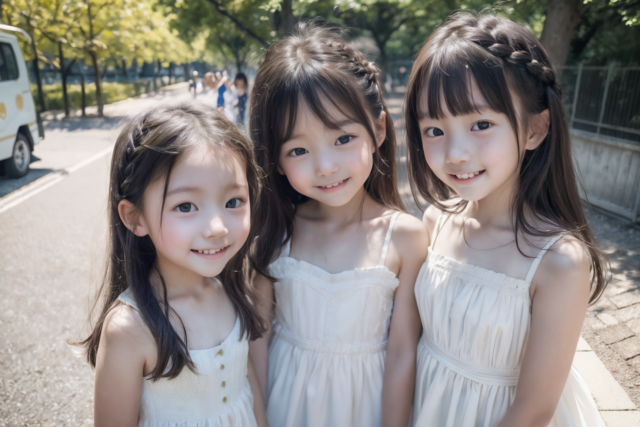 AI 美少女 小学生 Kawaii little girl