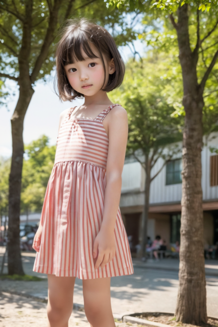 AI 美少女 小学生 Kawaii little girl