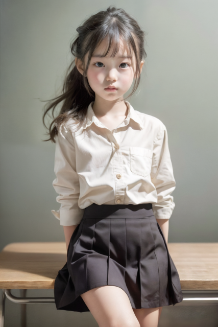 AI 美少女 小学生 Kawaii little girl