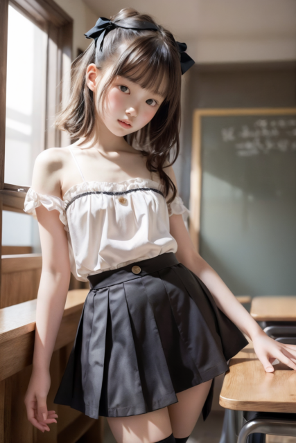 AI 美少女 小学生 Kawaii little girl