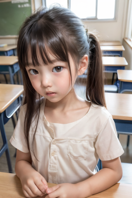 AI 美少女 小学生 Kawaii little girl