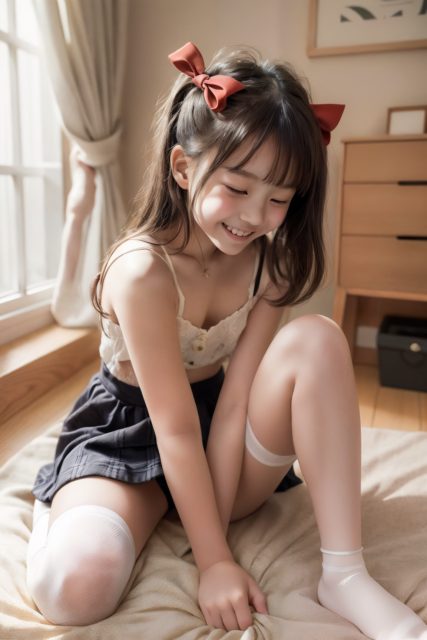 AI 美少女 小学生 Kawaii little girl