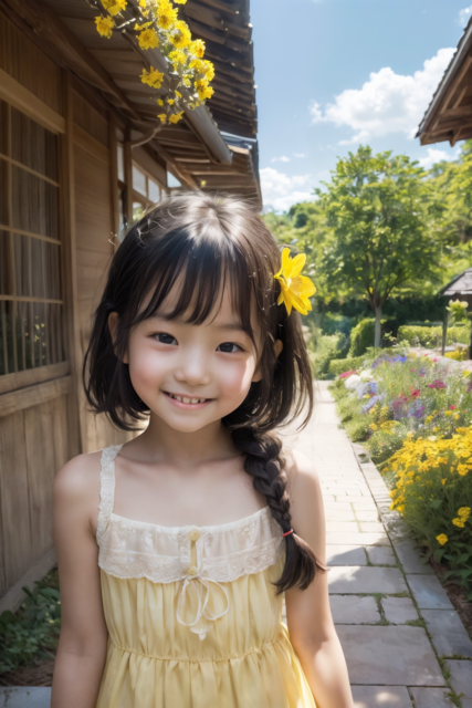 AI 美少女 小学生 Kawaii little girl