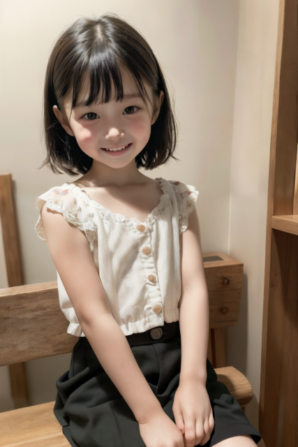 AI 美少女 小学生 Kawaii little girl