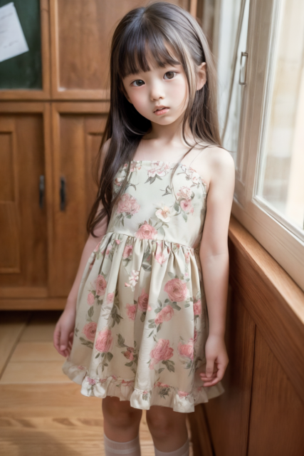 AI 美少女 小学生 Kawaii little girl