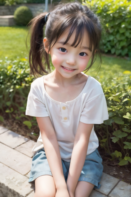 AI 美少女 小学生 Kawaii little girl