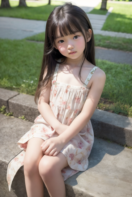 AI 美少女 小学生 Kawaii little girl