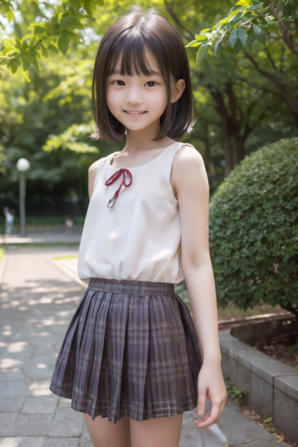 AI 美少女 小学生 Kawaii little girl