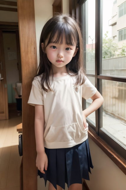 AI 美少女 小学生 Kawaii little girl