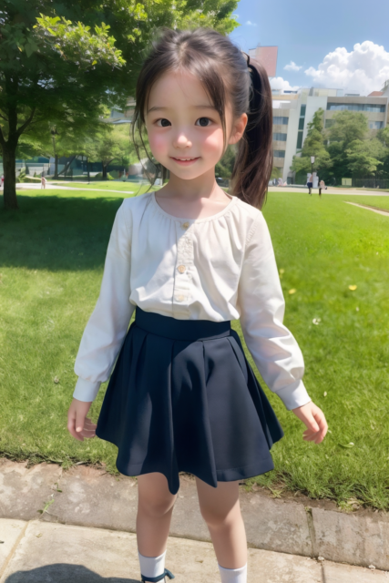 AI 美少女 小学生 Kawaii little girl