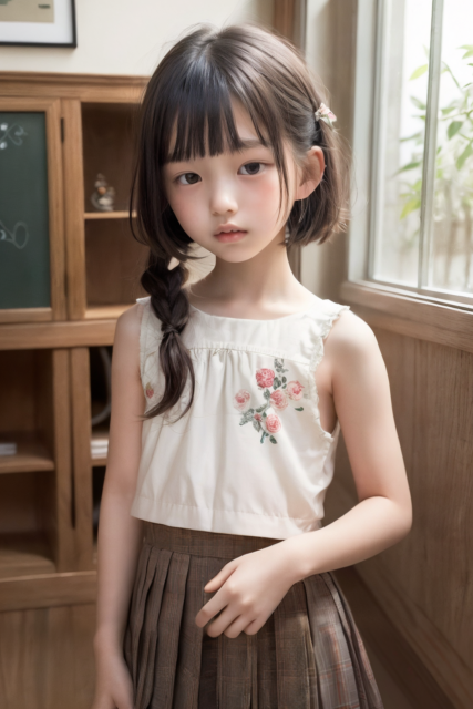 AI 美少女 小学生 Kawaii little girl