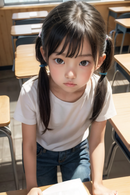 AI 美少女 小学生 Kawaii little girl