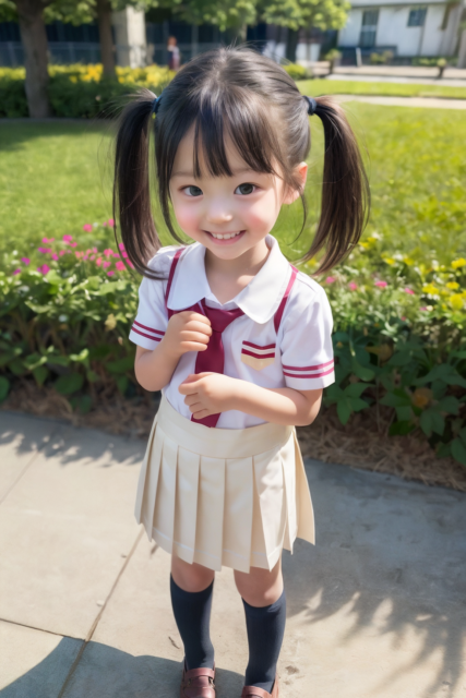 AI 美少女 小学生 Kawaii little girl