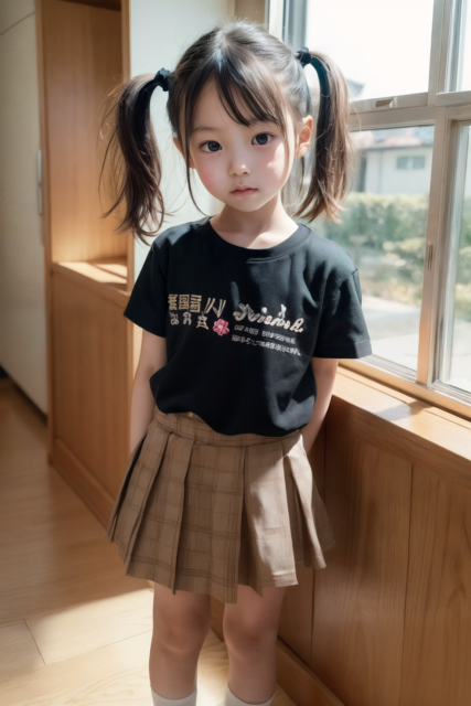 AI 美少女 小学生 Kawaii little girl