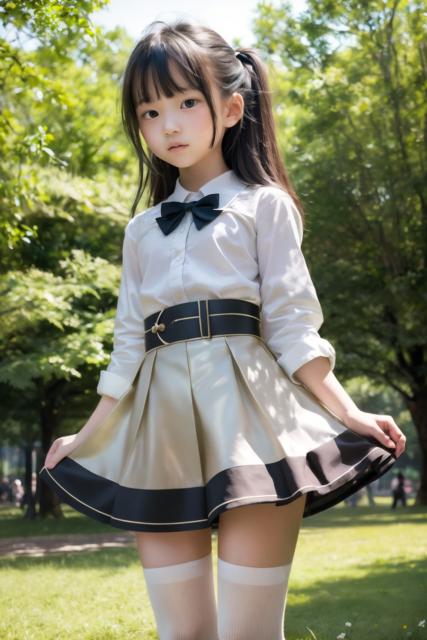 AI 美少女 小学生 Kawaii little girl