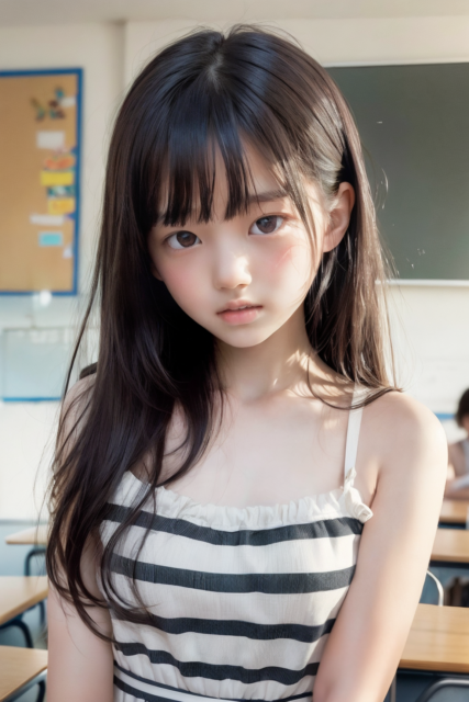 AI 美少女 小学生 Kawaii little girl