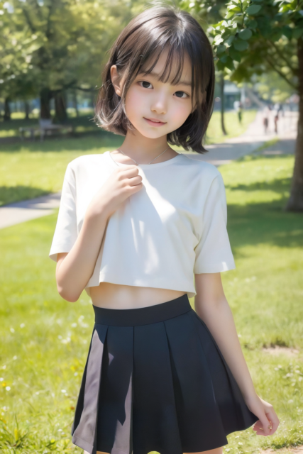 AI 美少女 小学生 Kawaii little girl