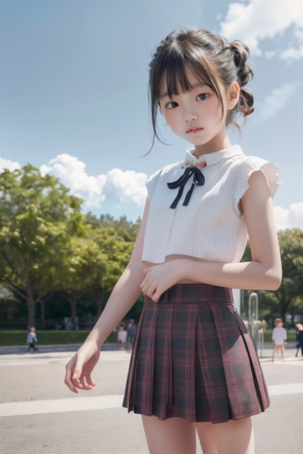 AI 美少女 小学生 Kawaii little girl