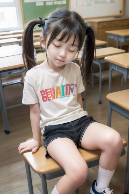 AI 美少女 小学生 Kawaii little girl