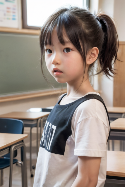 AI 美少女 小学生 Kawaii little girl