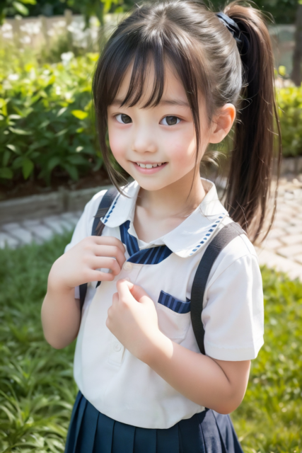 AI 美少女 小学生 Kawaii little girl