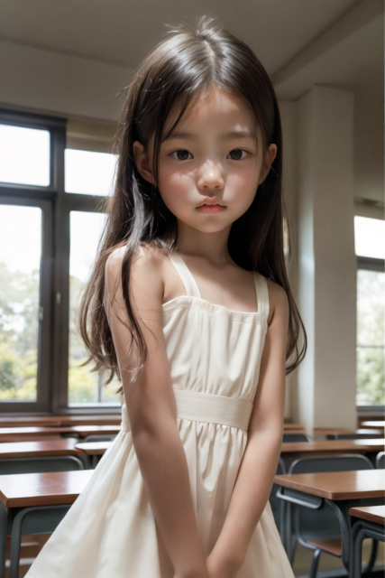 AI 美少女 小学生 Kawaii little girl