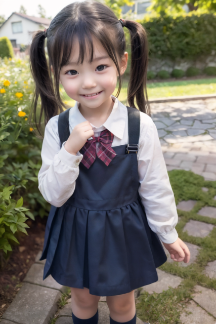 AI 美少女 小学生 Kawaii little girl