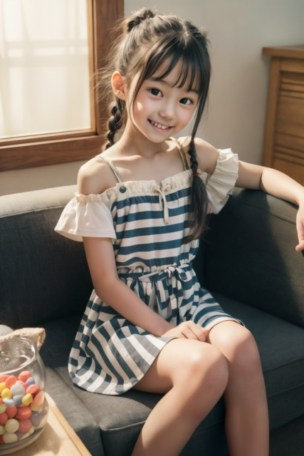 AI 美少女 小学生 Kawaii little girl