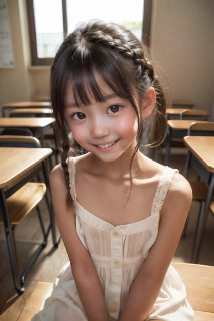 AI 美少女 小学生 Kawaii little girl