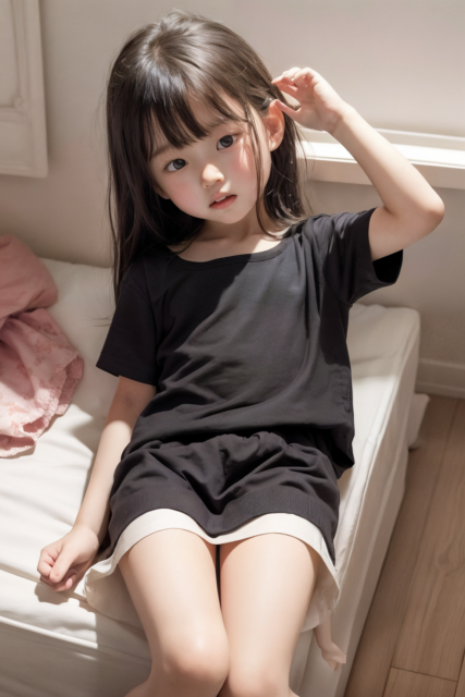 AI 美少女 小学生 Kawaii little girl