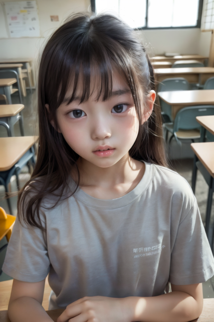 AI 美少女 小学生 Kawaii little girl