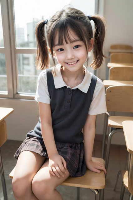 AI 美少女 小学生 Kawaii little girl