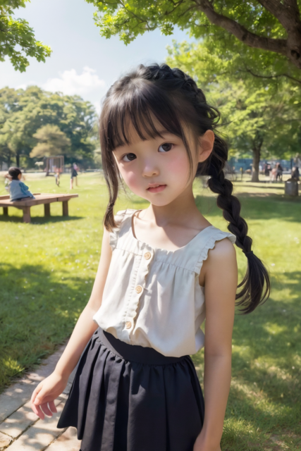 AI 美少女 小学生 Kawaii little girl