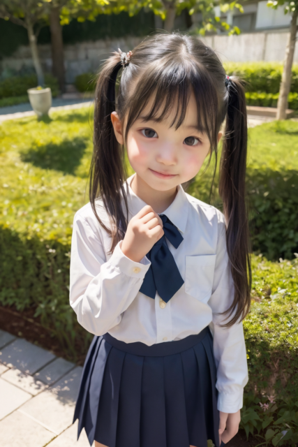 AI 美少女 小学生 Kawaii little girl