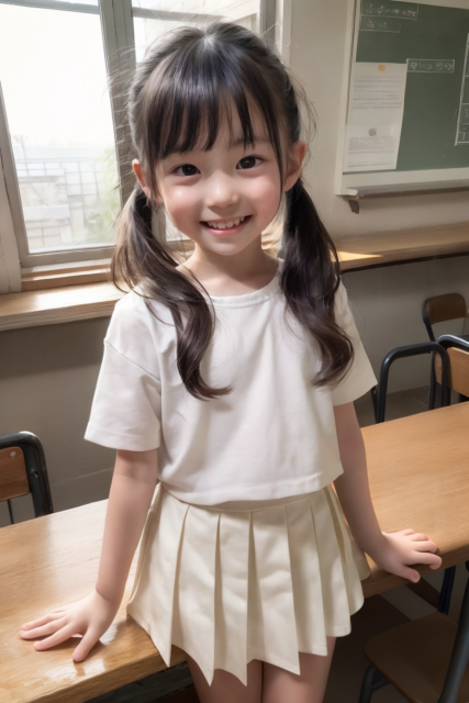 AI 美少女 小学生 Kawaii little girl