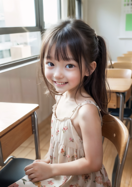 AI 美少女 小学生 Kawaii little girl