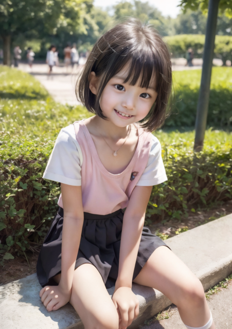 AI 美少女 小学生 Kawaii little girl