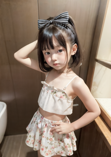 AI 美少女 小学生 Kawaii little girl