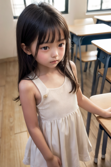 AI 美少女 小学生 Kawaii little girl